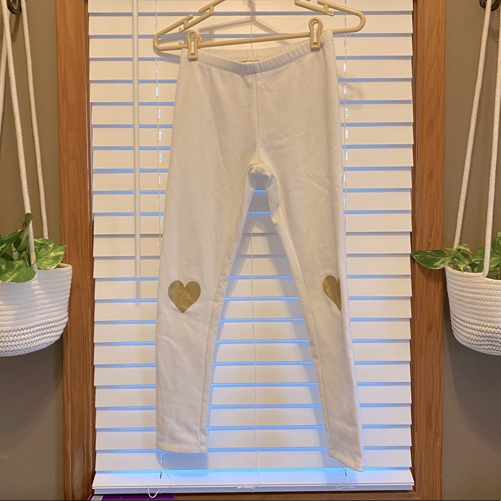 Girls white leggings